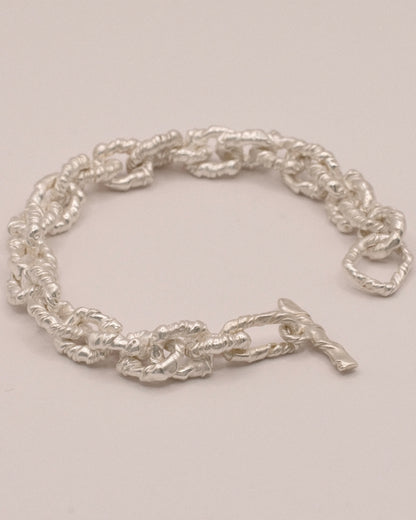 Silver elegant chain bracelet 